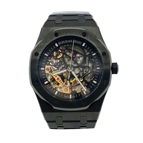 ap all black|audemars piguet skeleton black.